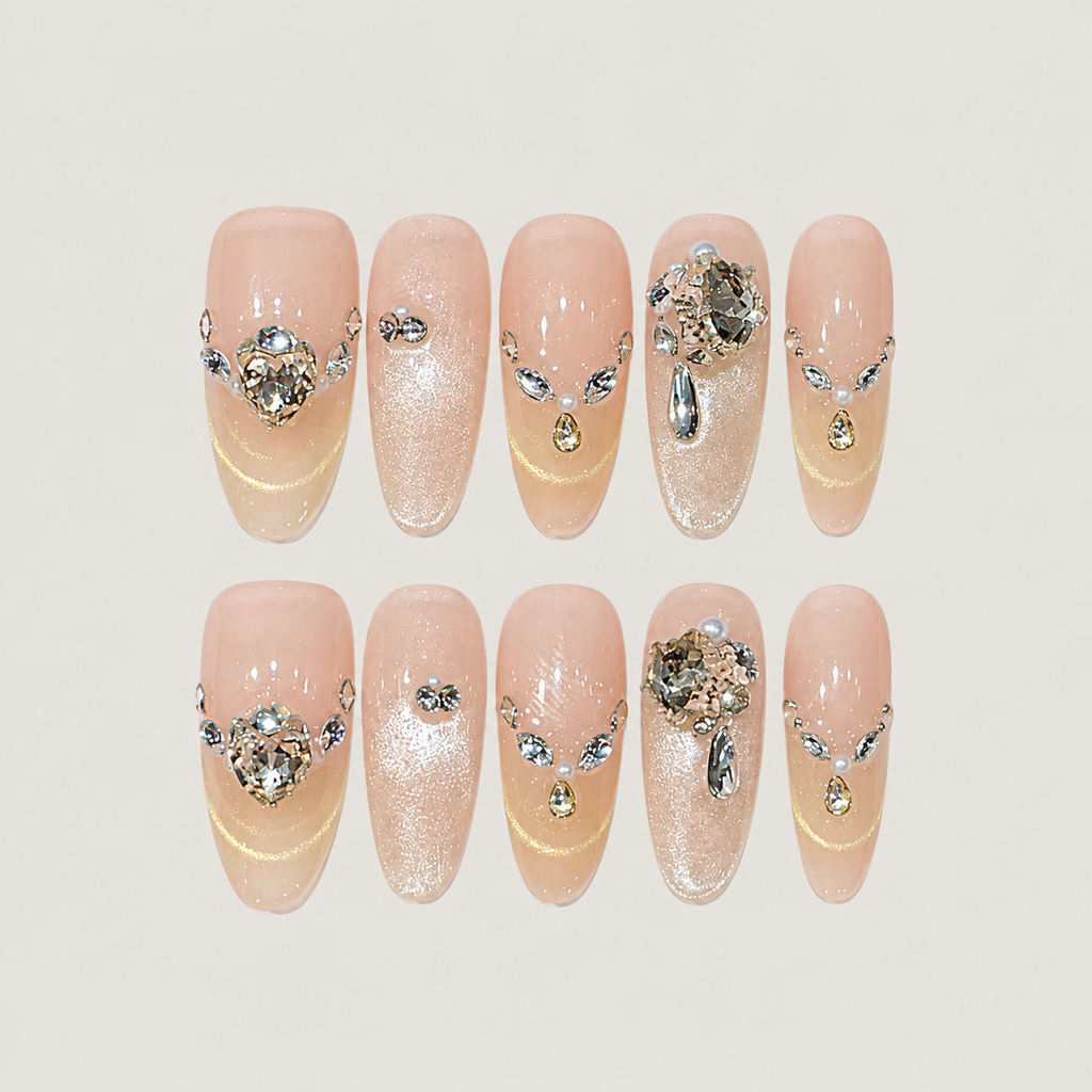 Falling Starlight Press-On Nails