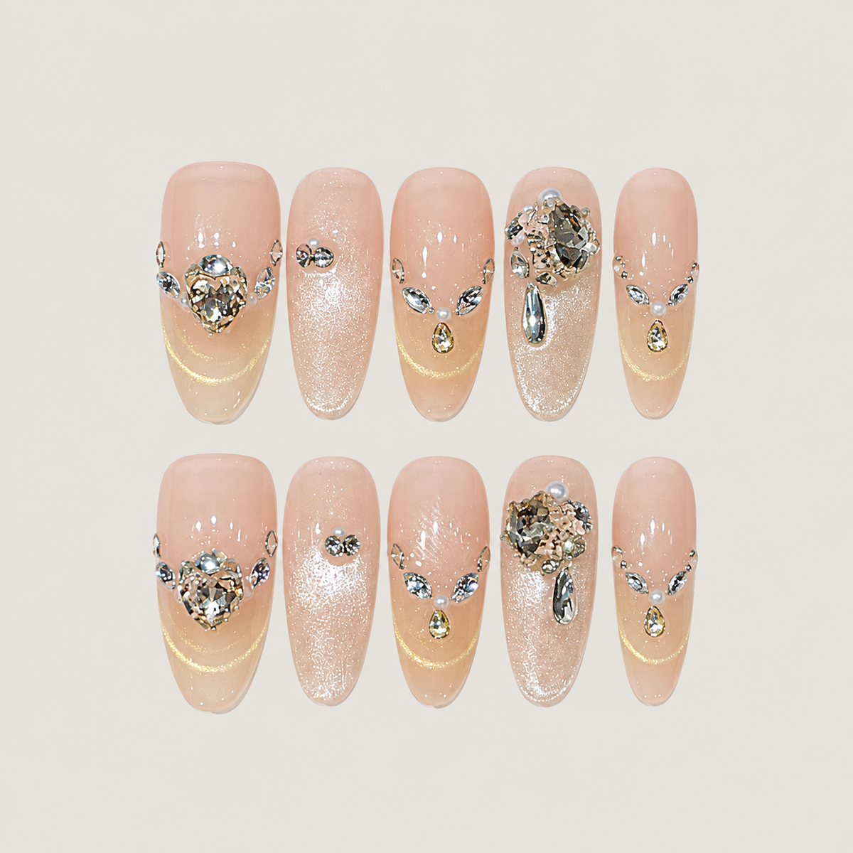 Falling Starlight Press-On Nails