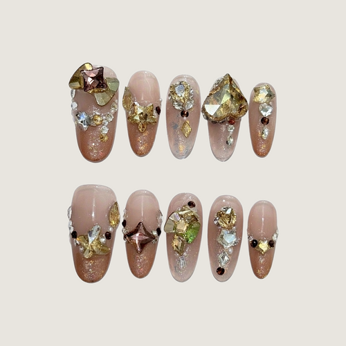 Autumn Crystal Press-on Nails