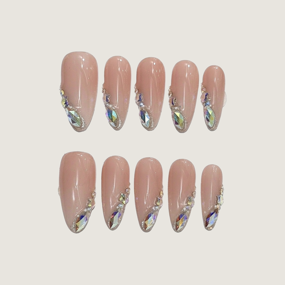 Rainbow Tears Press-on Nails