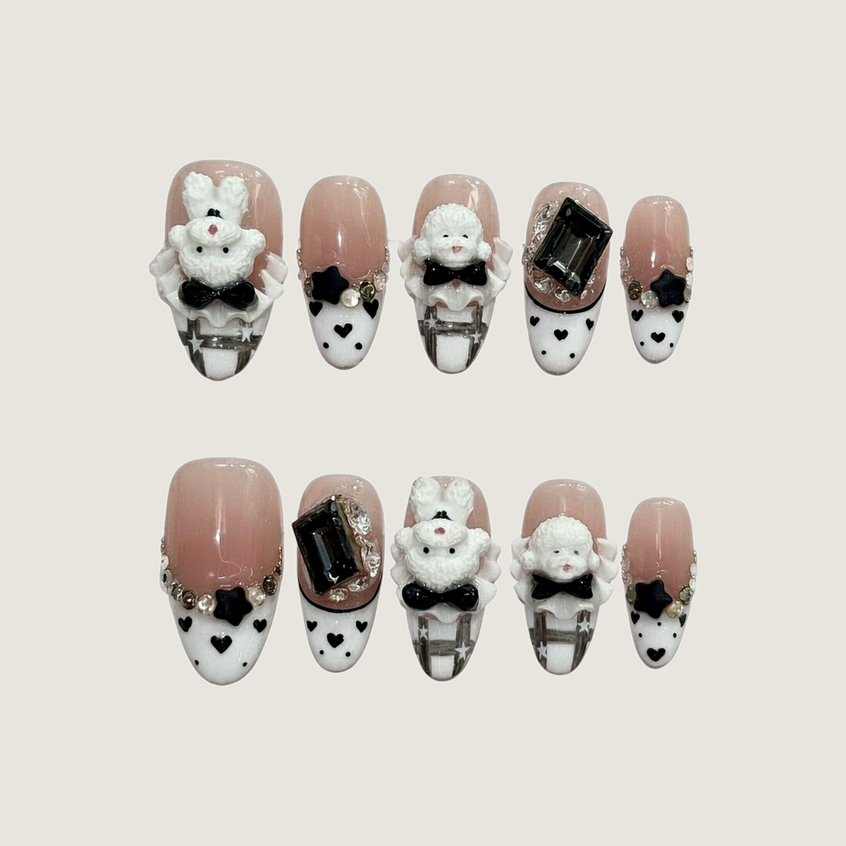 Bichon Paradise Press-on Nails