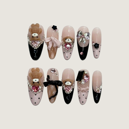 Bear Party Press-on Nails