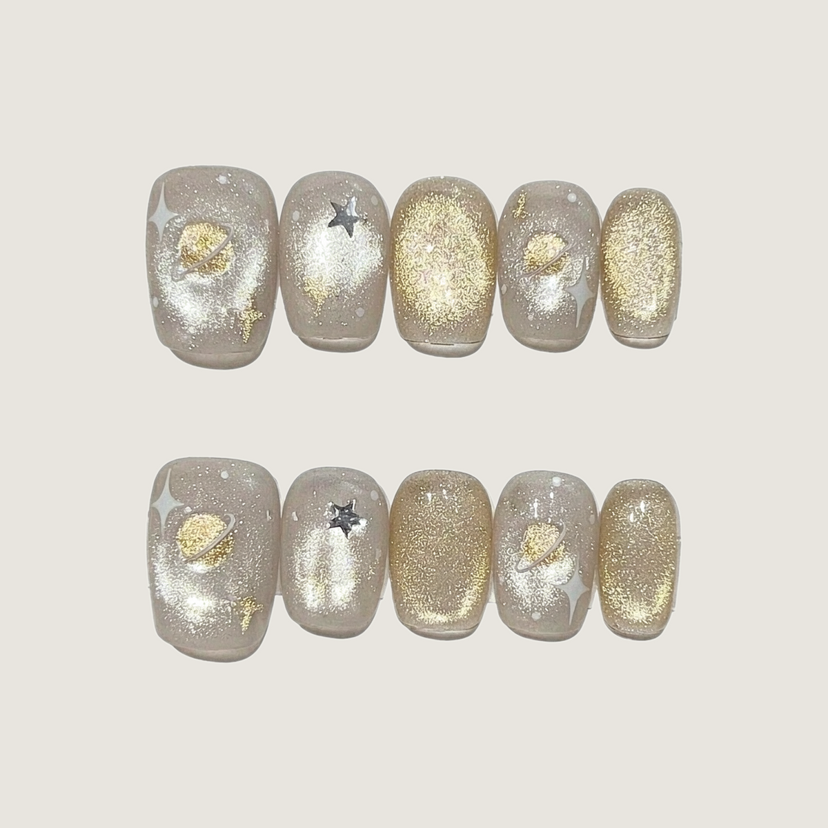 Gilded Star Trail Press-On Nails