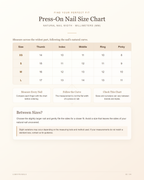 LUMIVYN GUIDE 02 — Press-on nail size chart