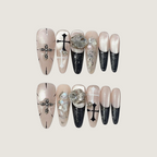 Midnight Cross Press-On Nails