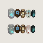 Milk Tea Sweet Bean Press-On Nails