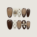 Mocha Milk Tea Press-On Nails