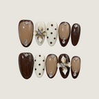 Mocha Milk Tea Press-On Nails