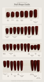 LUMIVYN Nail Shape Guide — complete English nail shape chart