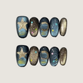 Star & Moon Night Press-On Nails