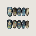 Star & Moon Night Press-On Nails
