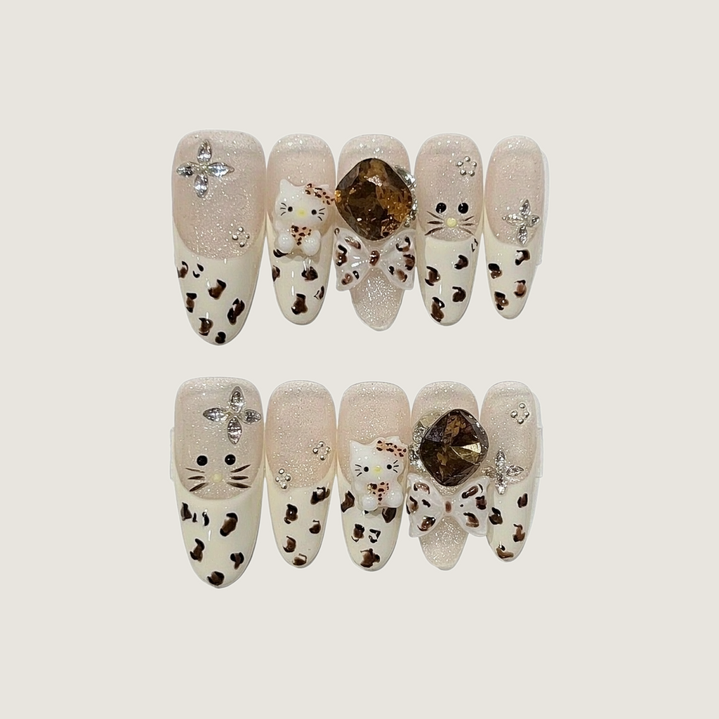 Sweet Mocha Leopard Press-On Nails