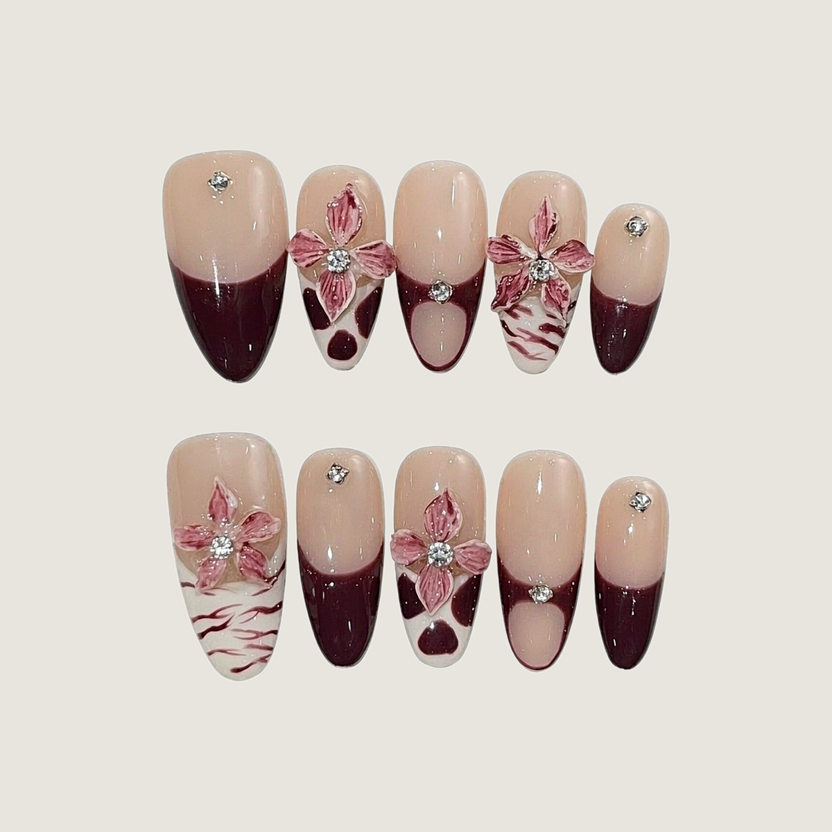 Wine-Soaked Grape Press-On Nails